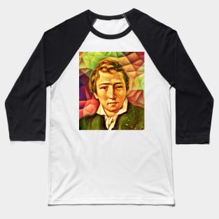 Heinrich Heine Snow Portrait | Heinrich Heine Artwork 15 Baseball T-Shirt